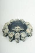 Skull Ring Ashtray Gray – Gothic Decorative Design