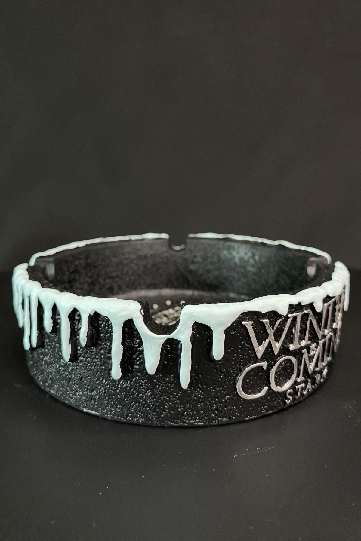 Winter Kingdom Ashtray – Frost Style Decorative Resin Piece