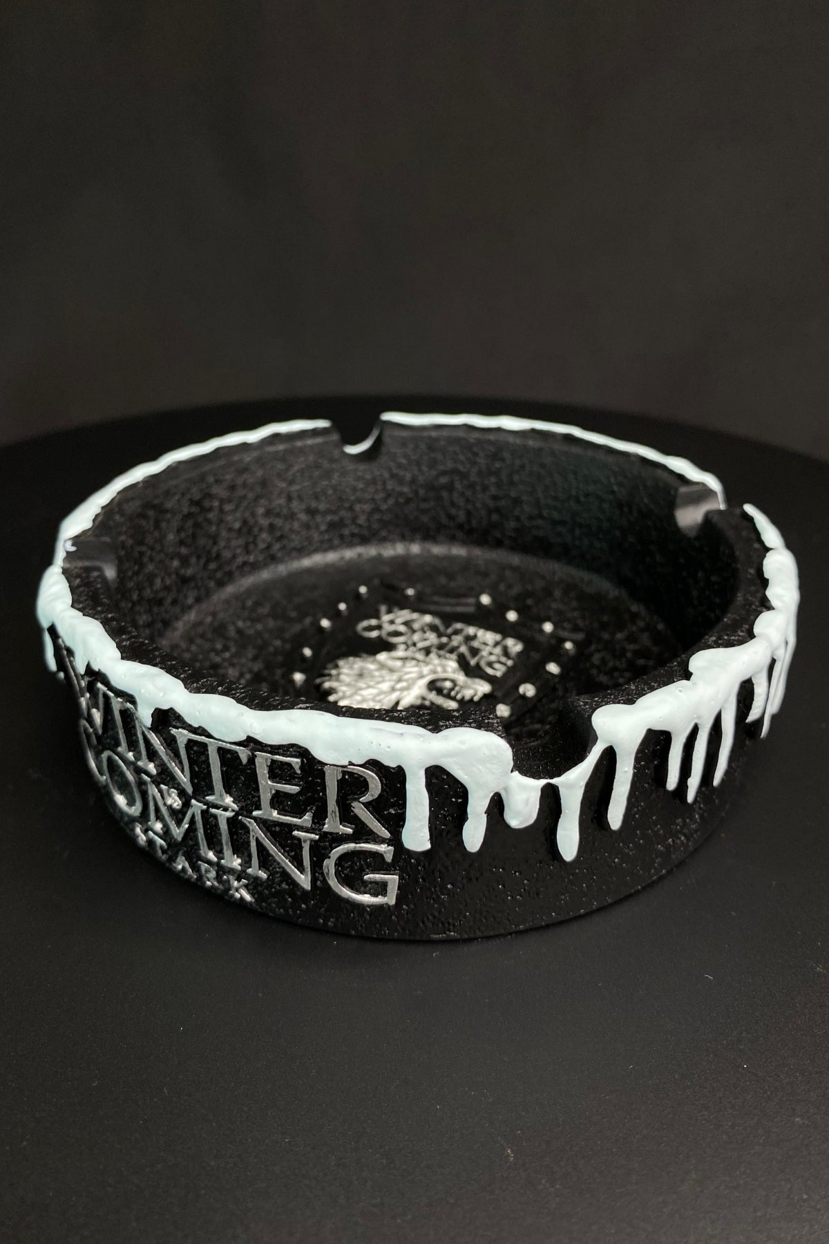 Winter Kingdom Ashtray – Frost Style Decorative Resin Piece