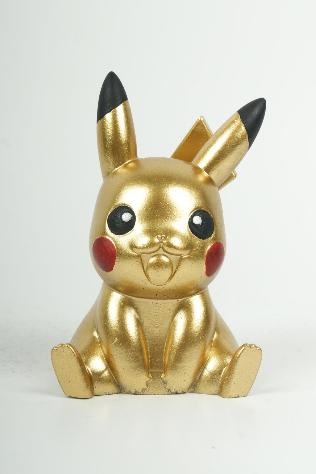 Golden Electric Mouse Statue – Cute Anime Creature Collectible