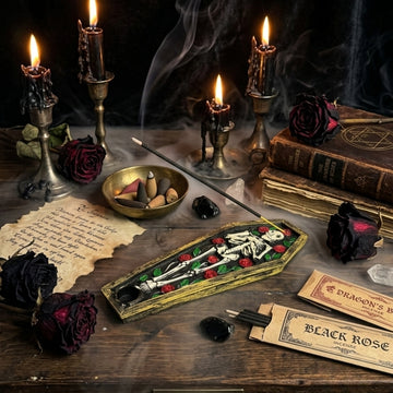 Skeleton Coffin Incense Holder
