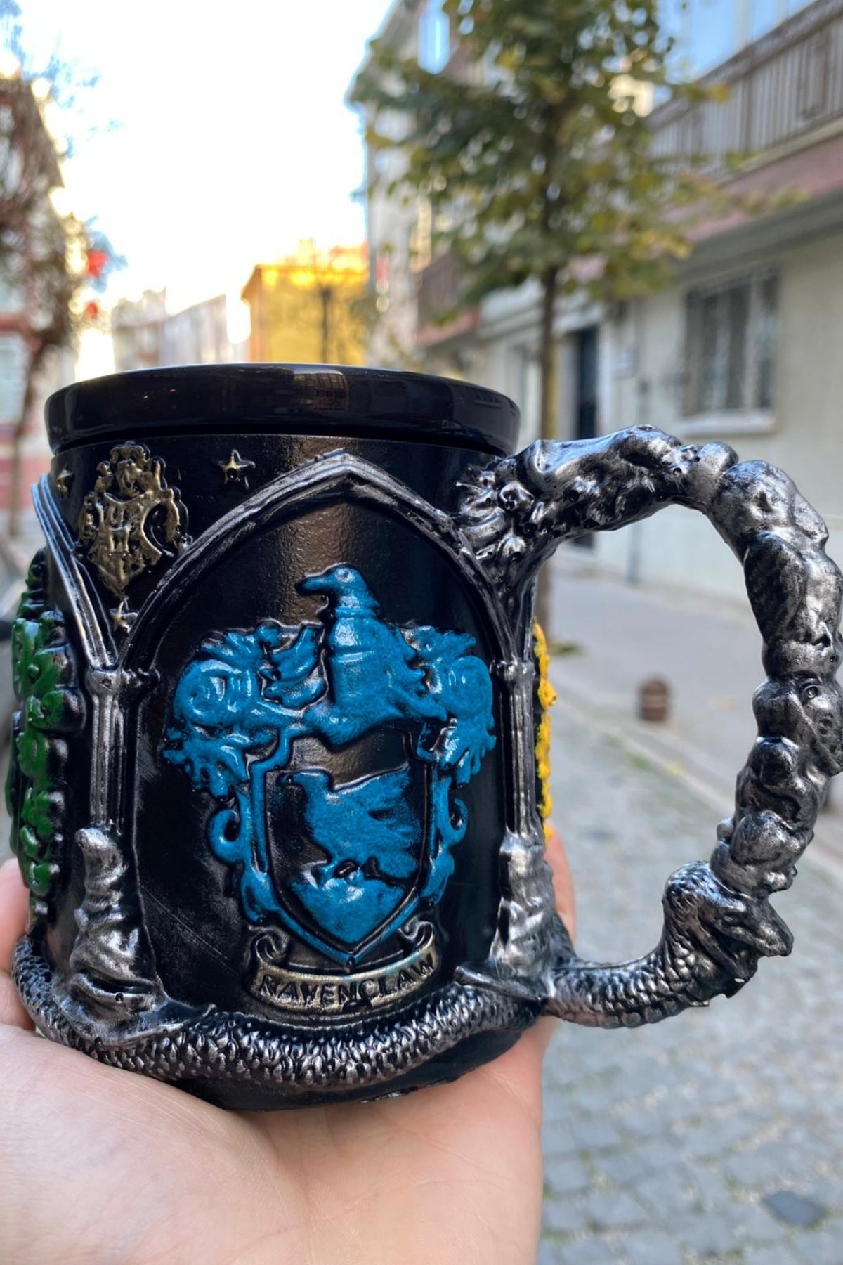 Wizard School Houses Mug – Fantasy Crest Collectible Cup