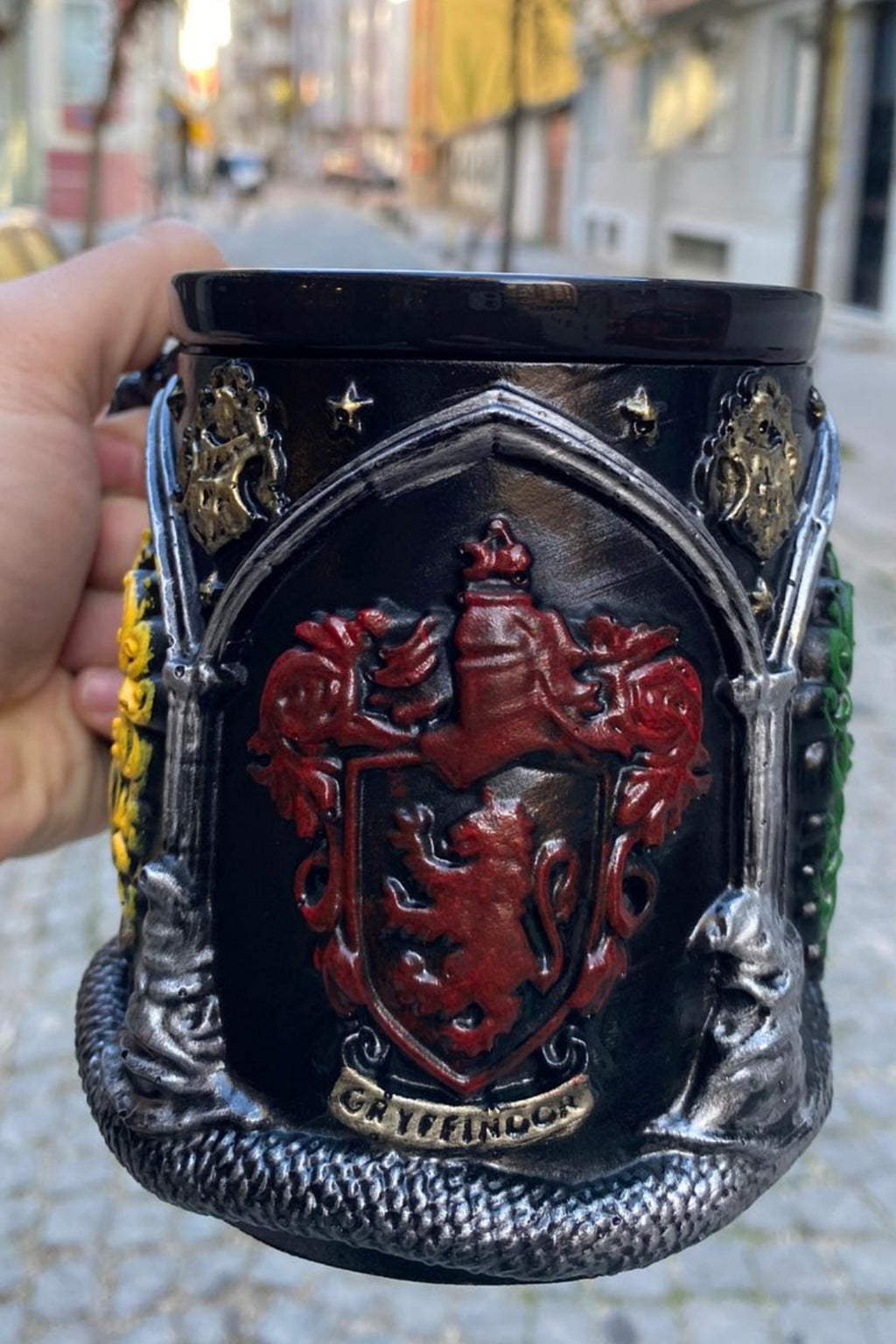 Wizard School Houses Mug – Fantasy Crest Collectible Cup