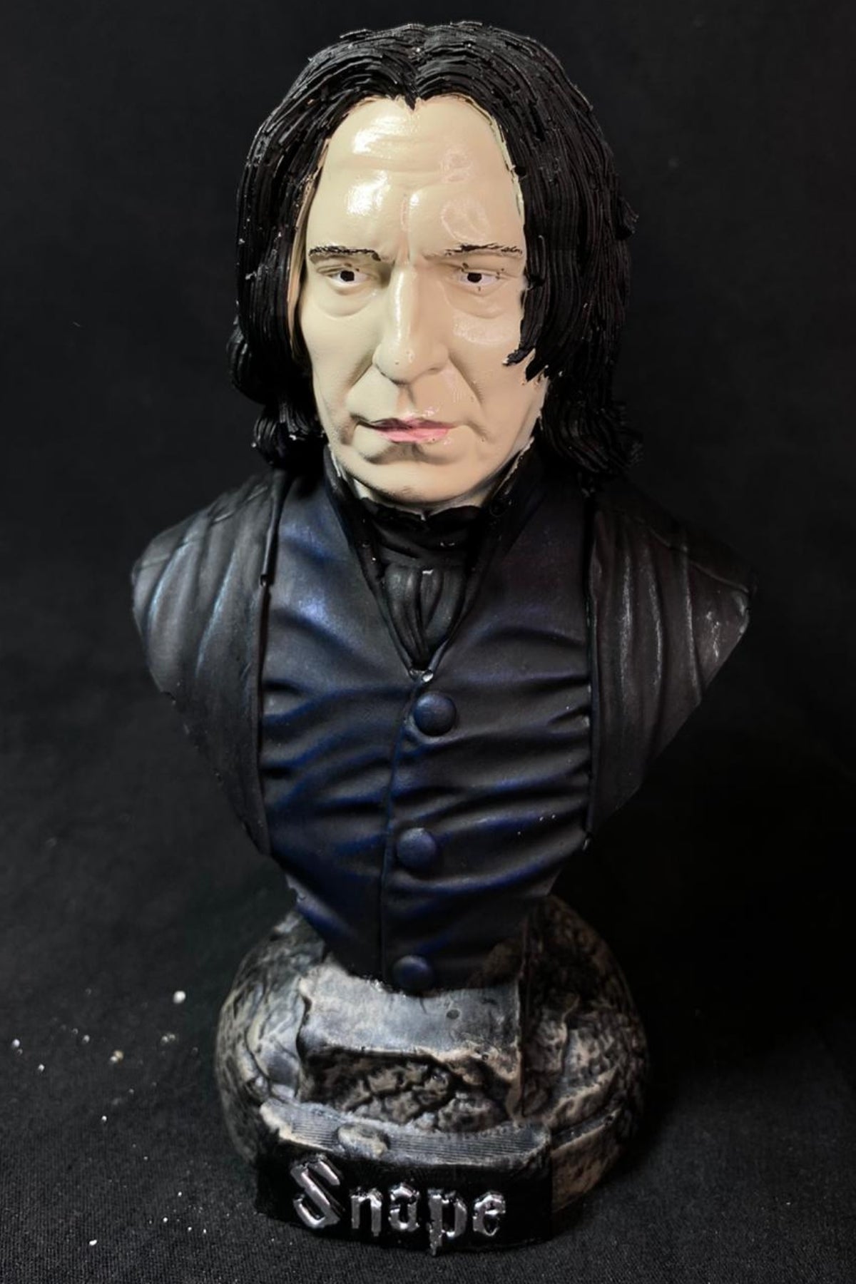 Dark Professor Bust – Gothic Wizard Resin Collectible