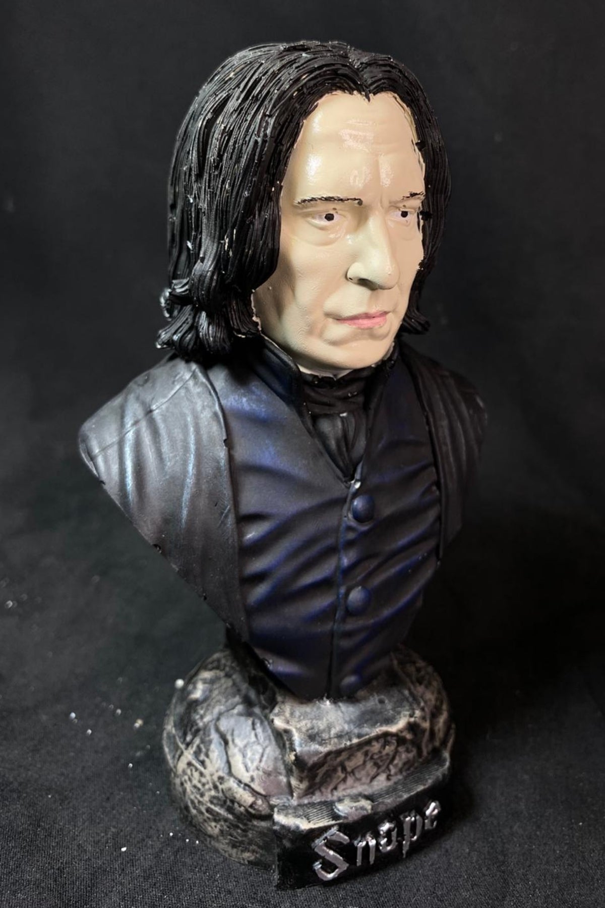 Dark Professor Bust – Gothic Wizard Resin Collectible