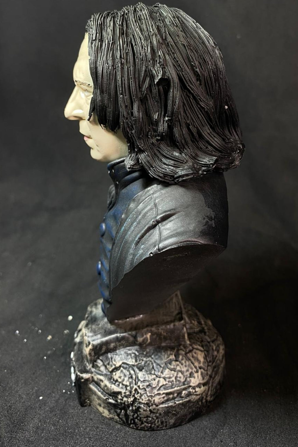 Dark Professor Bust – Gothic Wizard Resin Collectible