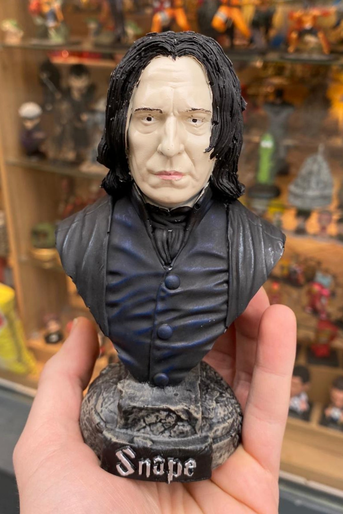 Dark Professor Bust – Gothic Wizard Resin Collectible