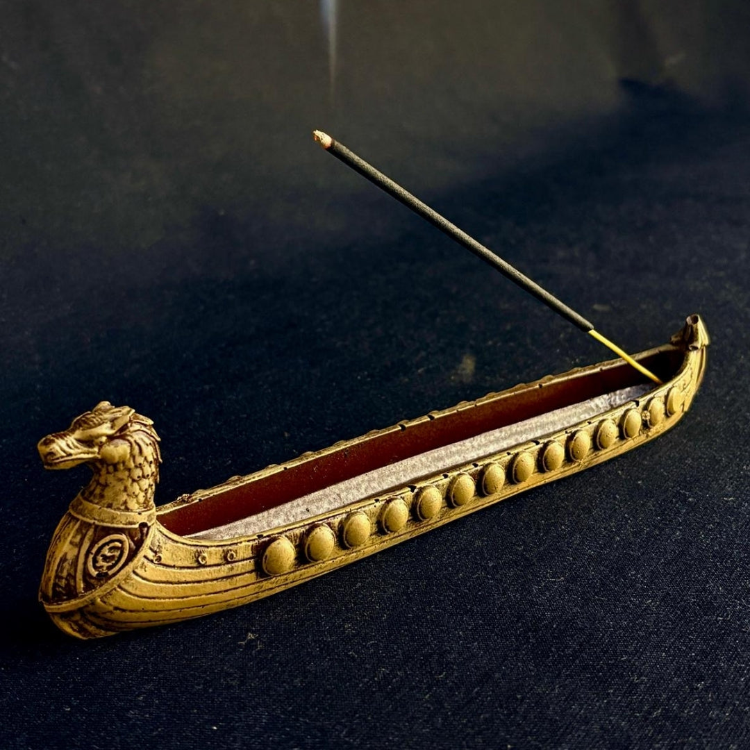 Viking Longship Incense Holder
