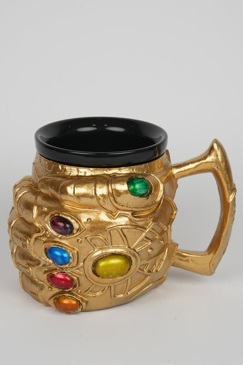 3D Infinity Gauntlet Mug – Resin & Ceramic Coffee Cup, Cosmic Gift
