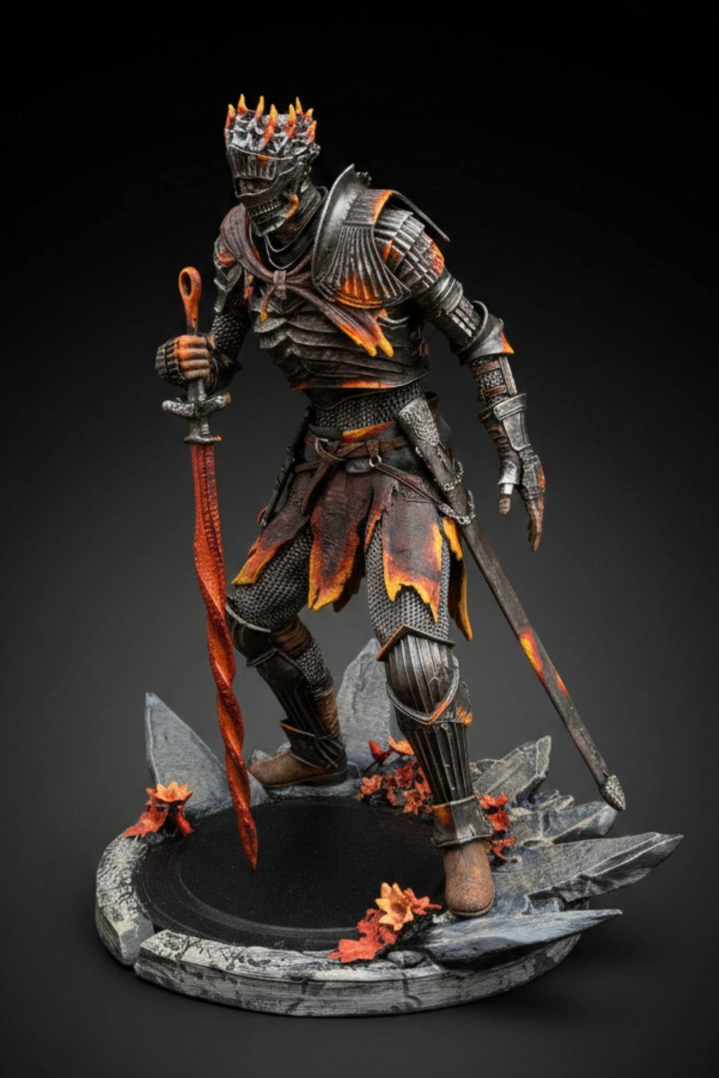 Flame Knight Statue –  Souls Inspired Fantasy Collectible