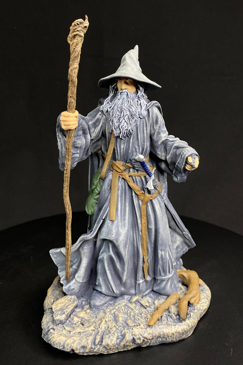 Grey Wizard Statue – Fantasy Wizard Collectible Figure