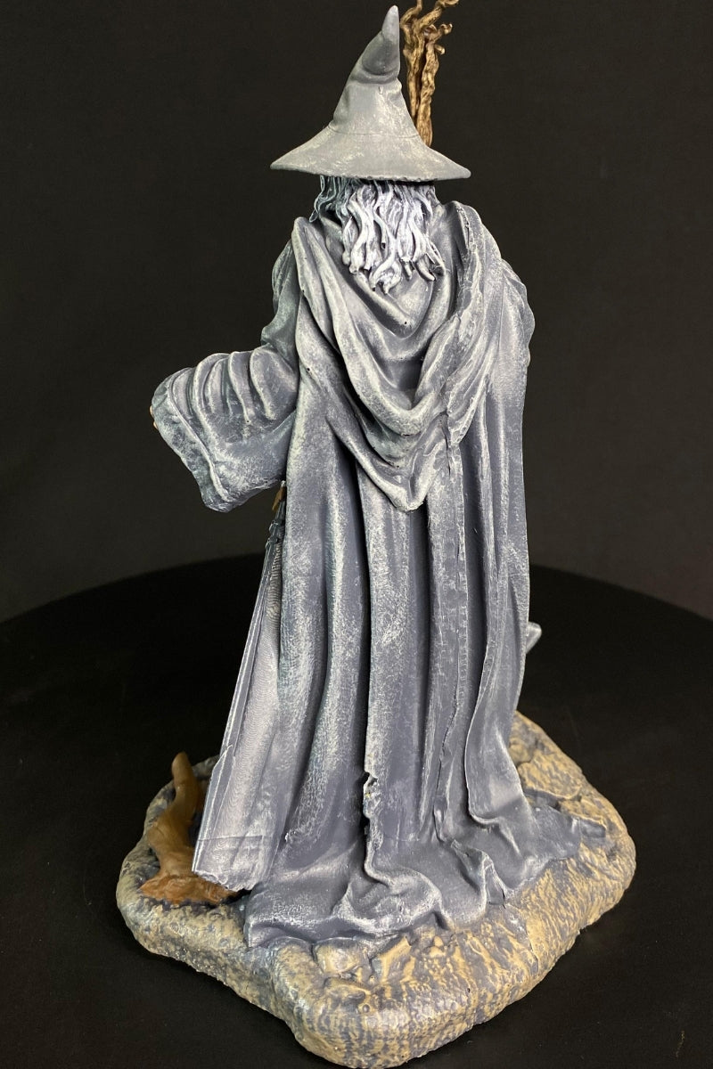Grey Wizard Statue – Fantasy Wizard Collectible Figure