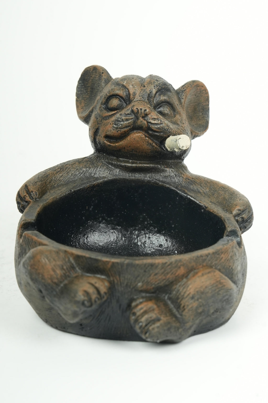 Cute Bulldog Ashtray – Decorative Polyester Design
