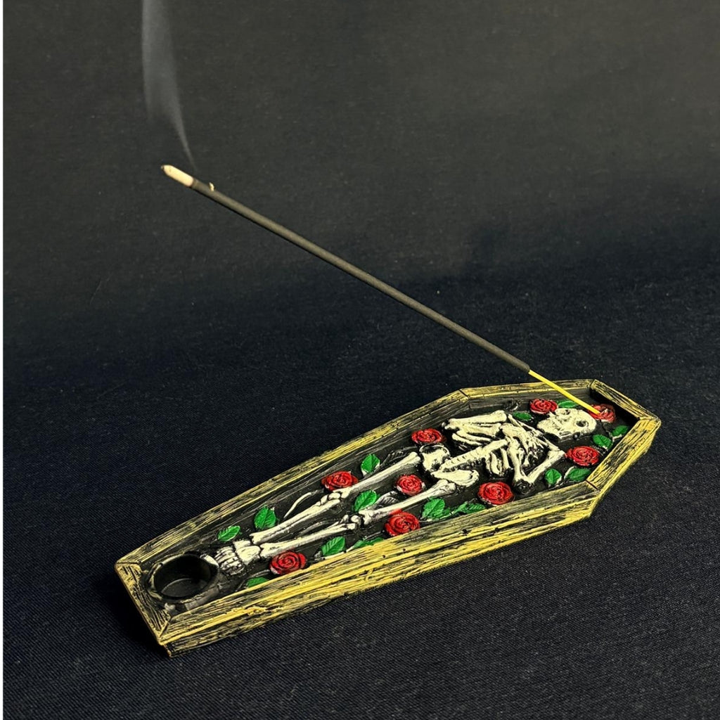Skeleton Coffin Incense Holder