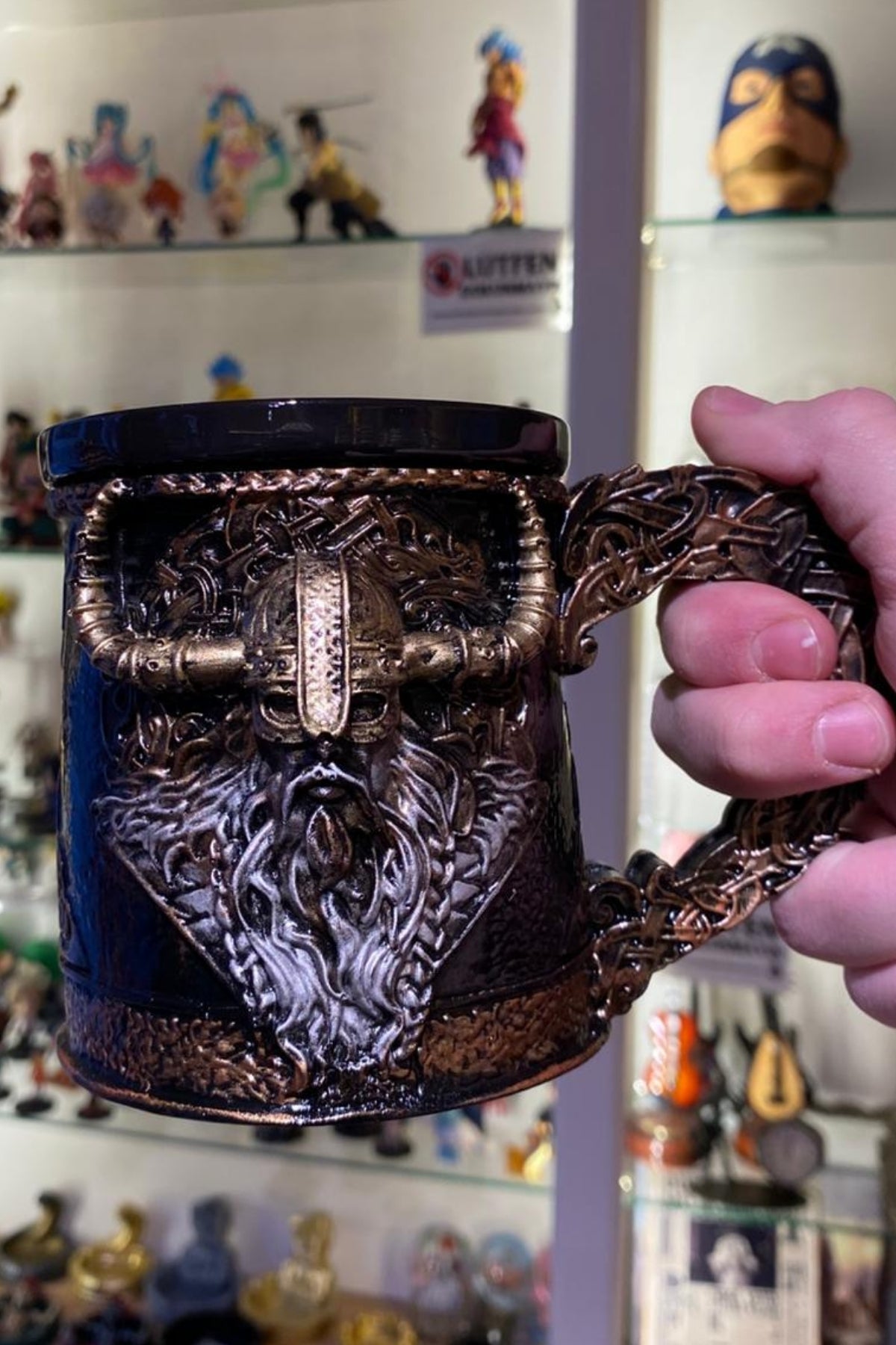Viking Chief Mug – Norse Warrior Collectible Tankard
