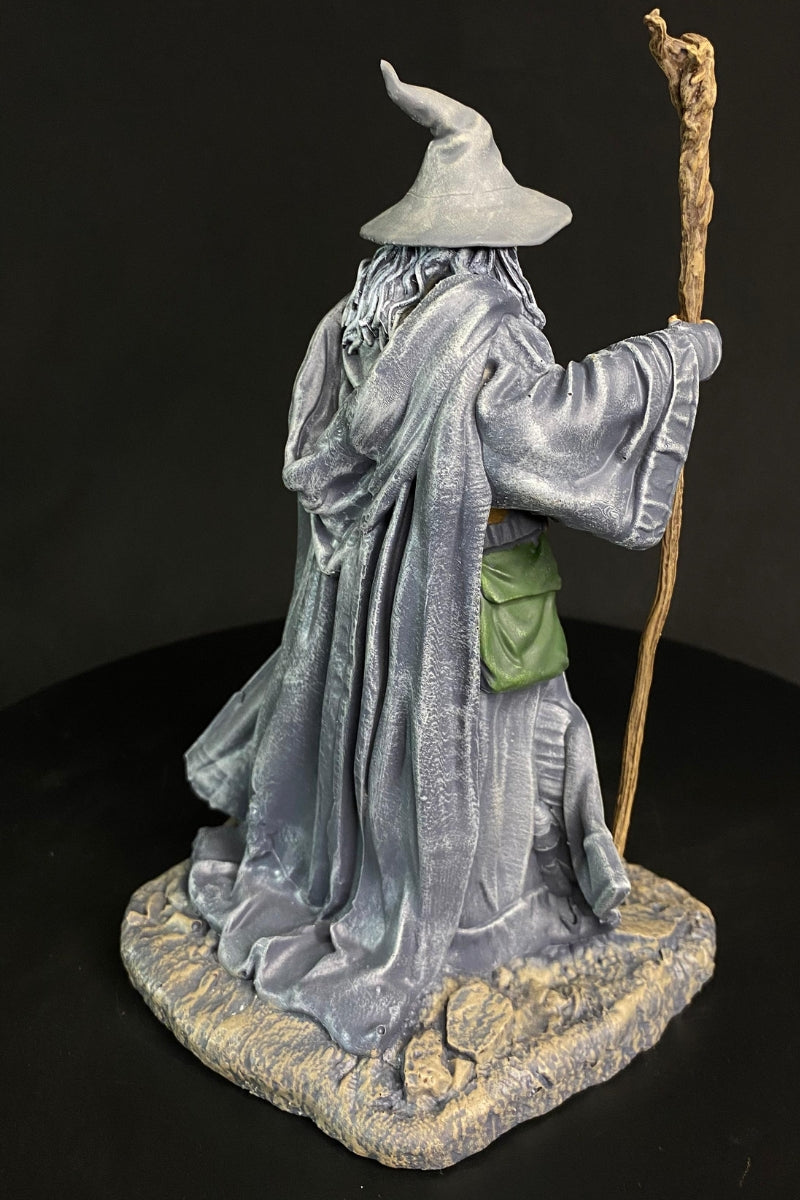 Grey Wizard Statue – Fantasy Wizard Collectible Figure
