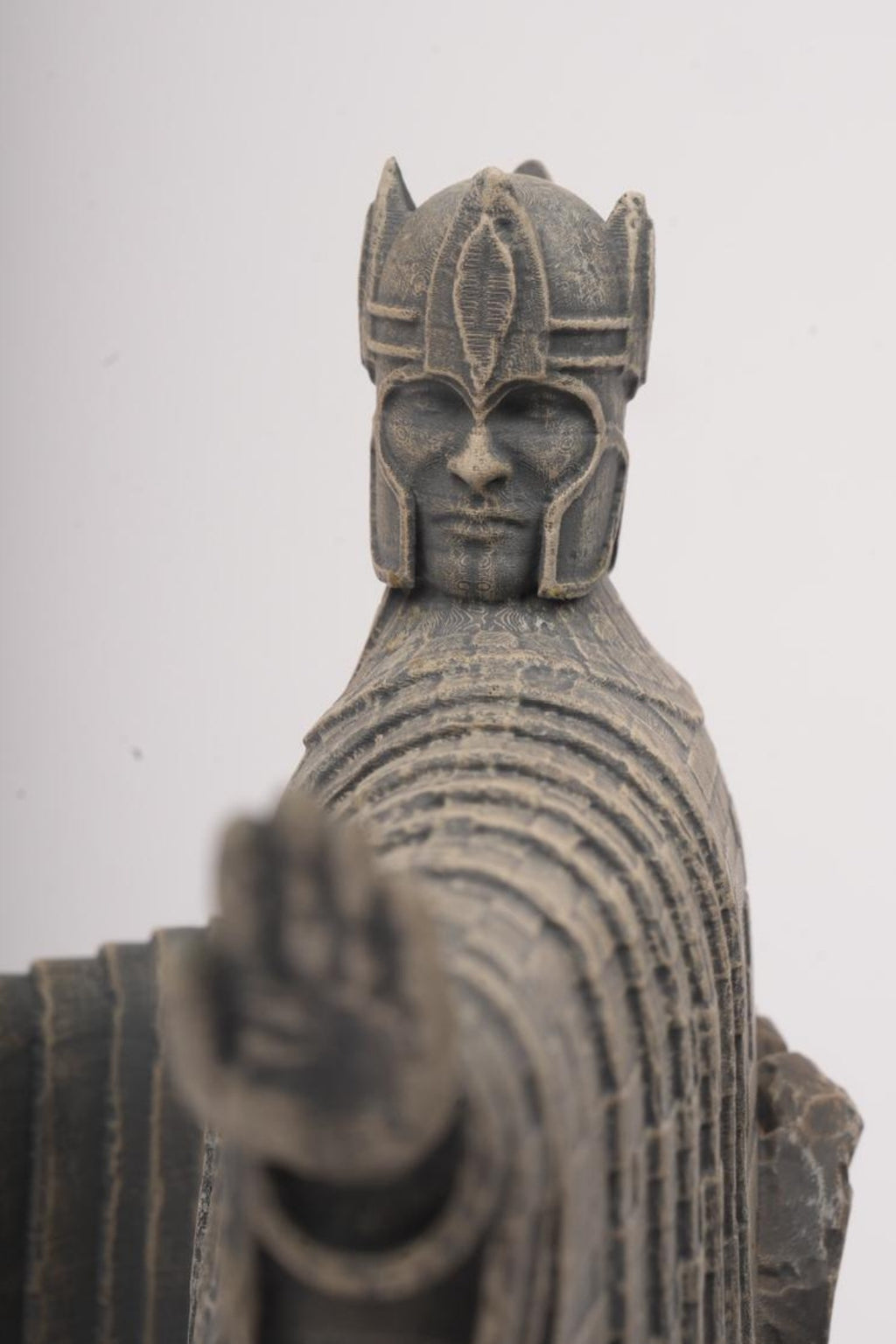 Ancient River Gatekeepers -Twin Polystone Statues