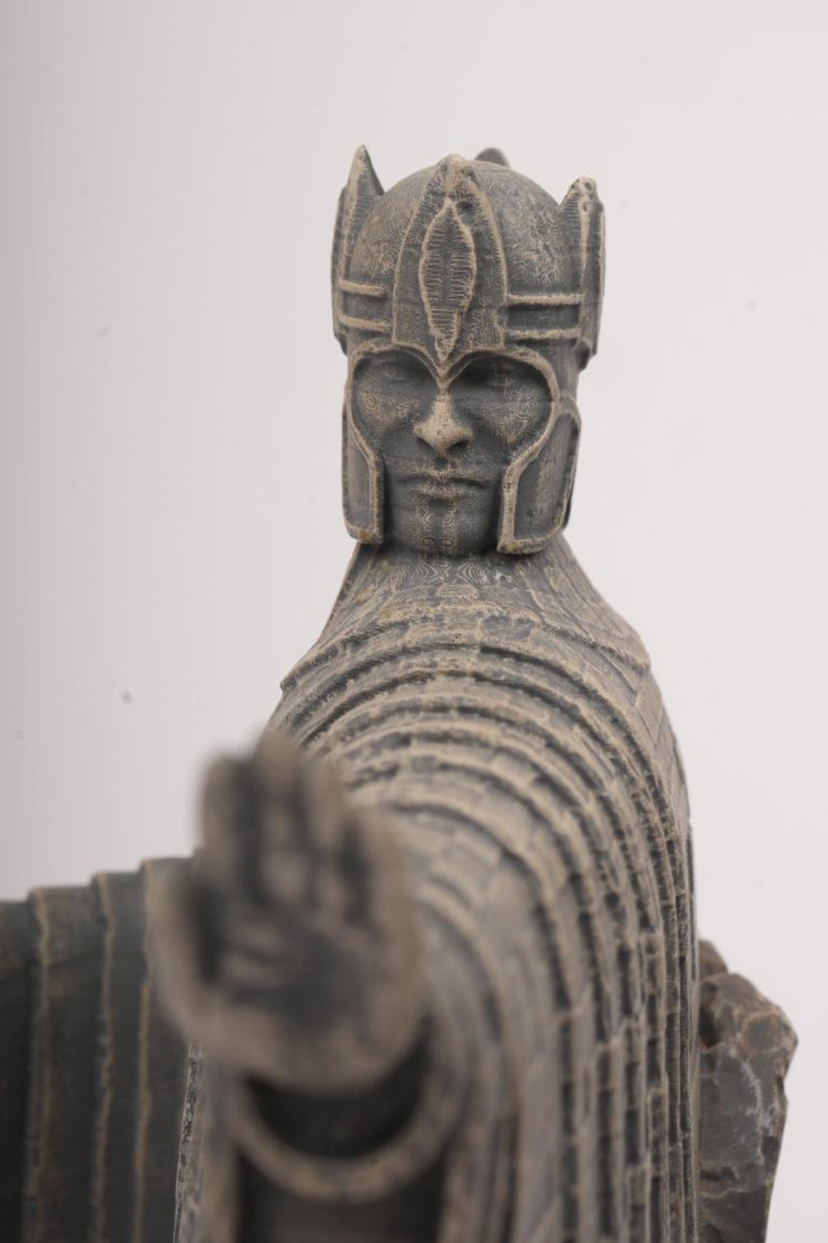 Ancient River Gatekeepers -Twin Polystone Statues