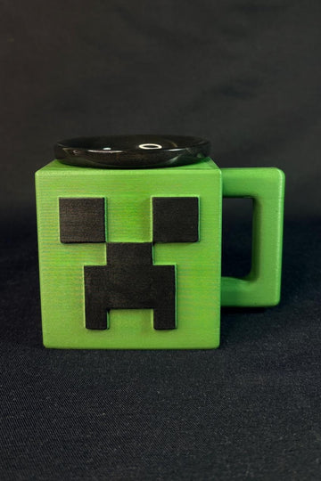 Creeper-Inspired Pixel Gaming Collectible Mug