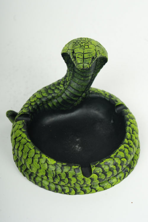 Cobra Ashtray Green  – Decorative Polyester Design