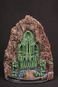 Lonely Mountain Statue-Ancient Fantasy Gate Diorama Statue