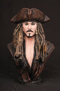 Legendary Pirate Captain Bust Statue – Premium Polystone Collectible